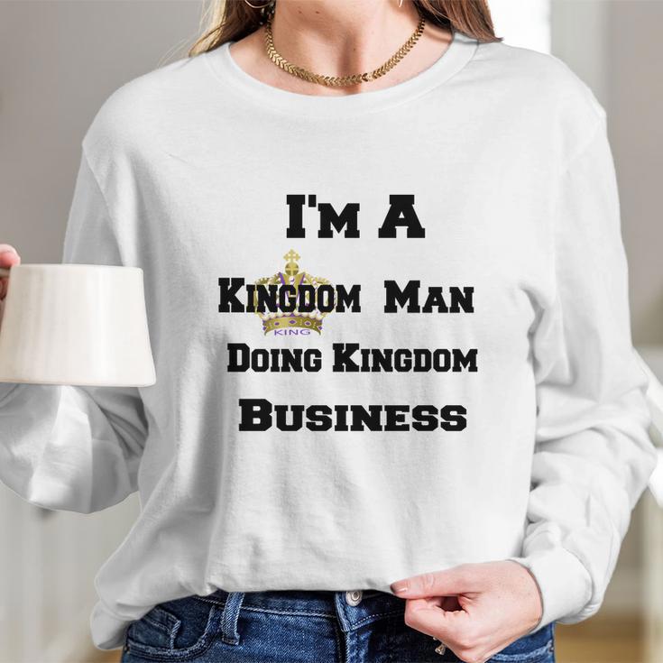 Kingdom Business Man Long Sleeve T-Shirt Gifts for Her