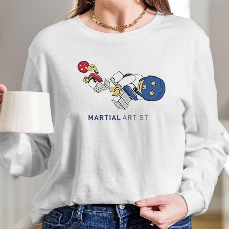 Korea Taekwondo Kick Mma Martial Arts Long Sleeve T-Shirt Gifts for Her