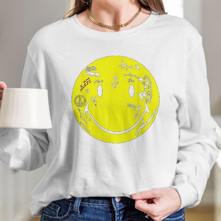 Lil Wayne Tattoo Smiley Long Sleeve T-Shirt Gifts for Her