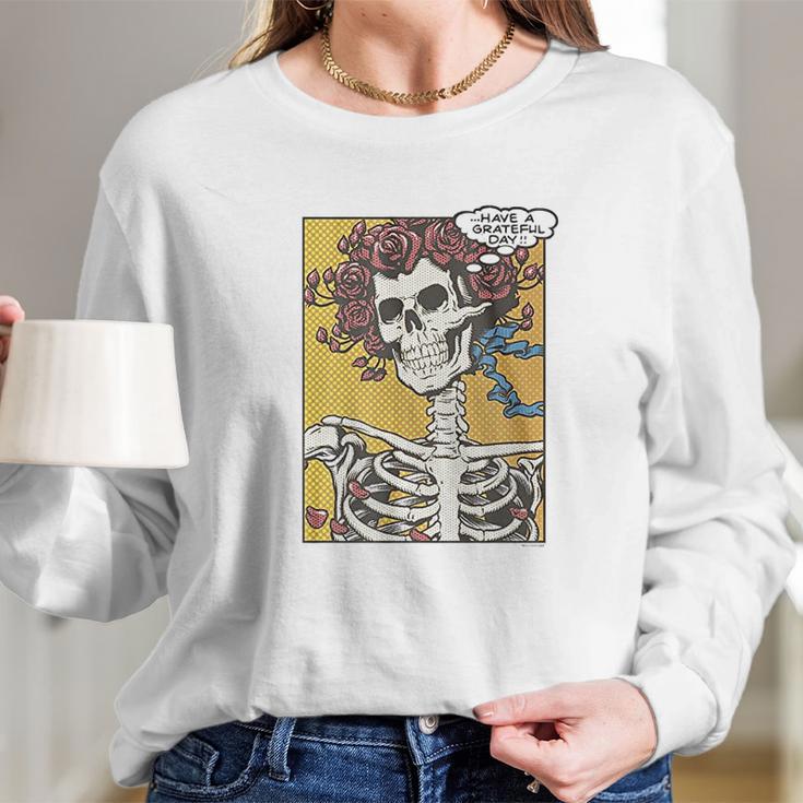 Liquid Blue Dead Pop Art Bertha Have A Grateful Ss Long Sleeve T-Shirt Gifts for Her