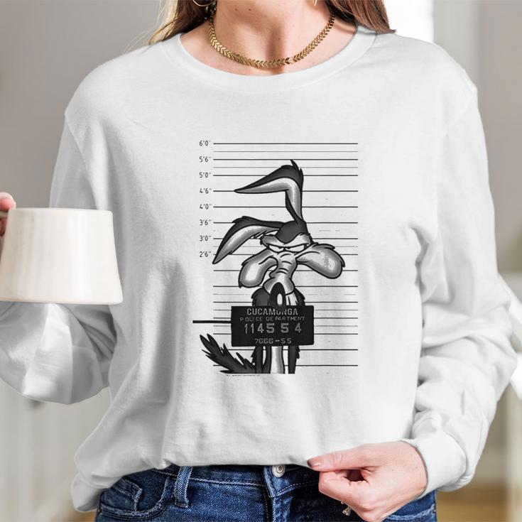 Looney Tunes Wile E Coyote Busted Long Sleeve T-Shirt Gifts for Her