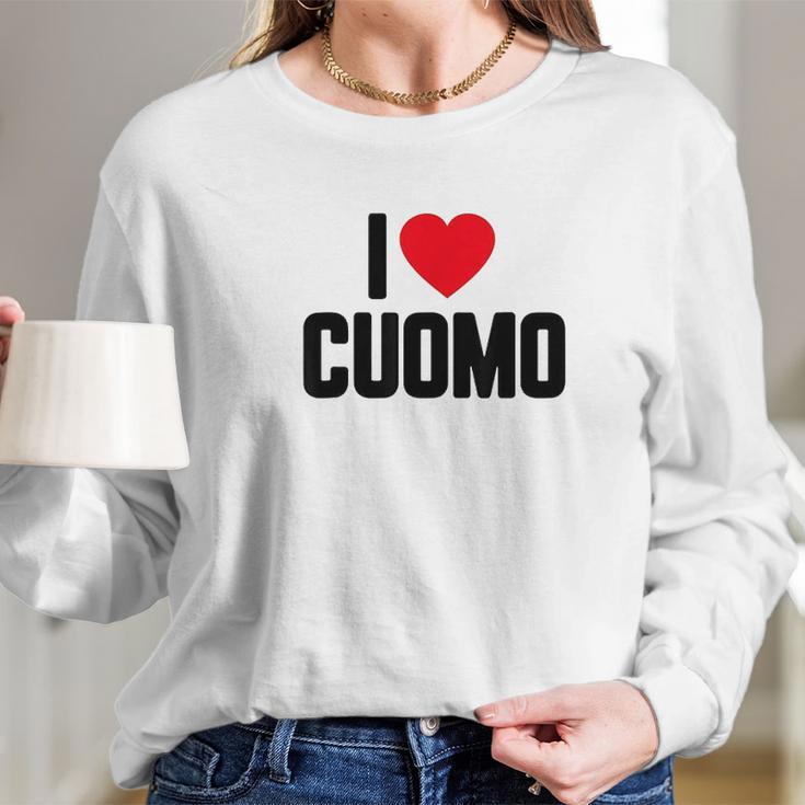 I Love Cuomo Andrew Cuomo Long Sleeve T-Shirt Gifts for Her