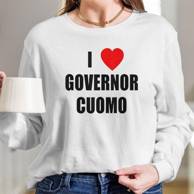 I Love Governor Cuomo Andrew Cuomo Long Sleeve T-Shirt Gifts for Her