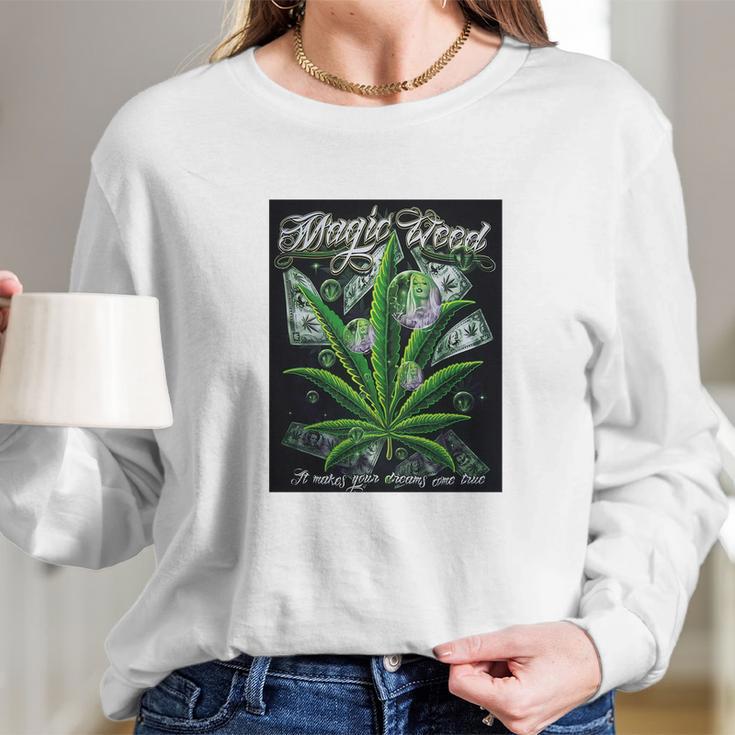 Magic Weed Long Sleeve T-Shirt Gifts for Her