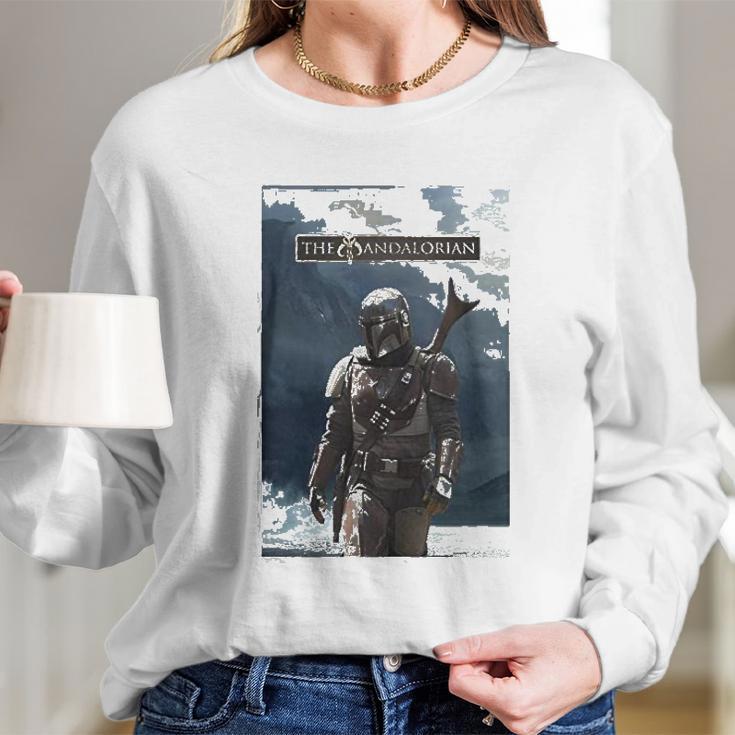 The Mandalorian Character Long Sleeve T-Shirt Gifts for Her