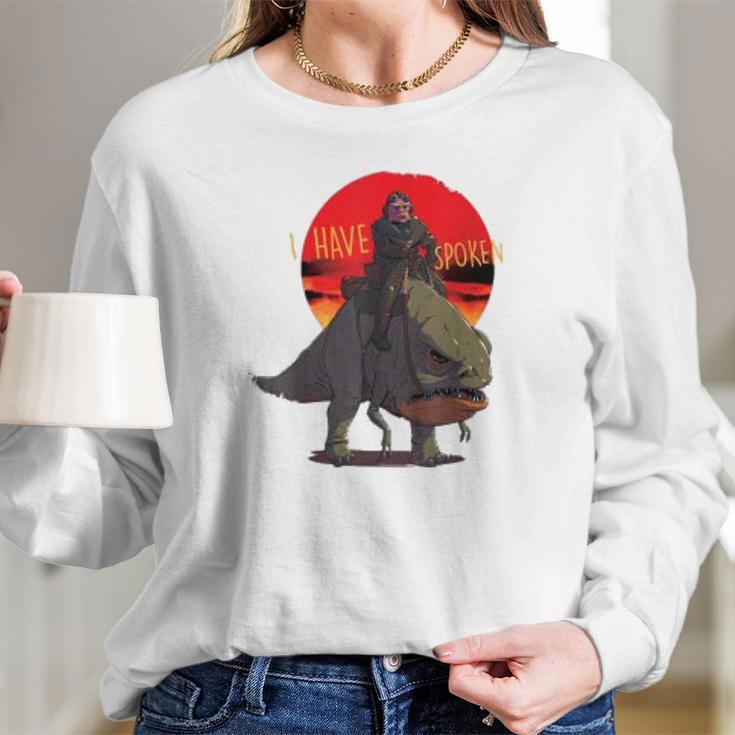 The Mandalorian Kuiil Blurrg I Have Spoken Long Sleeve T-Shirt Gifts for Her