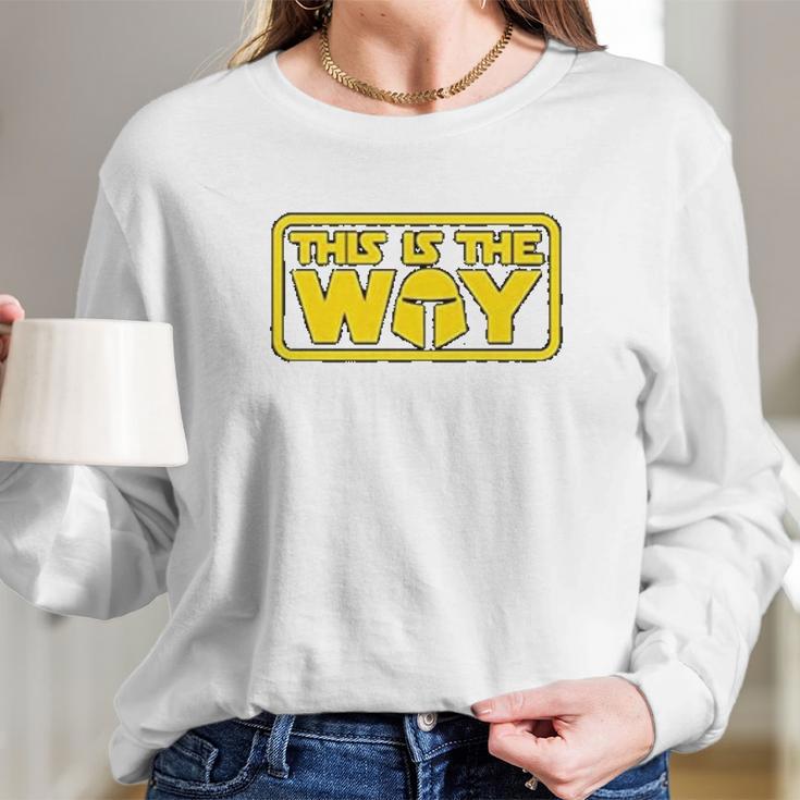 The Mandalorian This Is The Way Retro Long Sleeve T-Shirt Gifts for Her