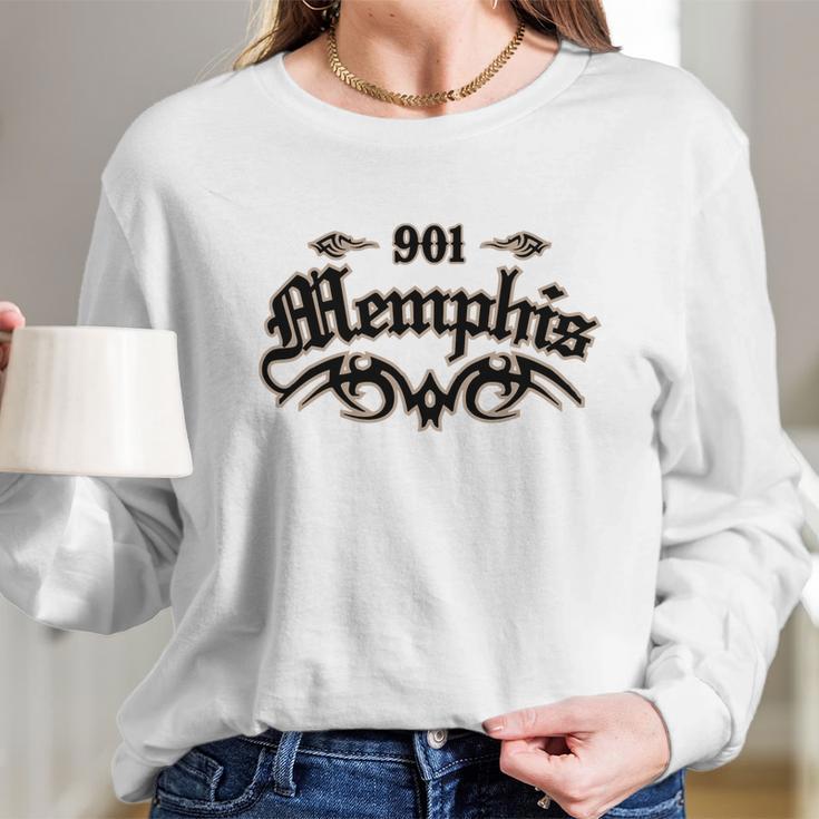 Memphis 901 T-Shirt Long Sleeve T-Shirt Gifts for Her