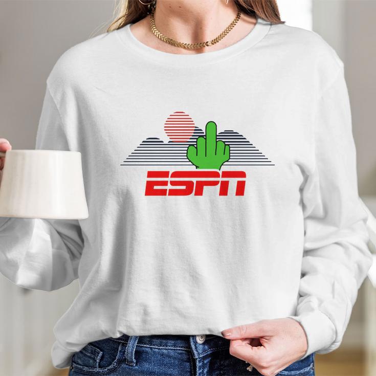 Middle Finger To Espn Long Sleeve T-Shirt Gifts for Her