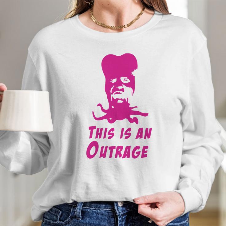 Mighty Boosh - Tony Harrison - This Is An Outrage Long Sleeve T-Shirt Gifts for Her