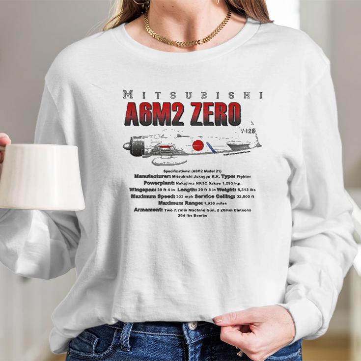 Mitsubishi Zero Long Sleeve T-Shirt Gifts for Her