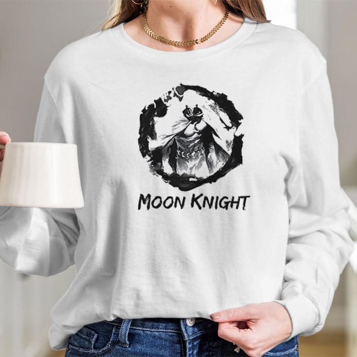 Moon Knight Black And White Long Sleeve T-Shirt Gifts for Her