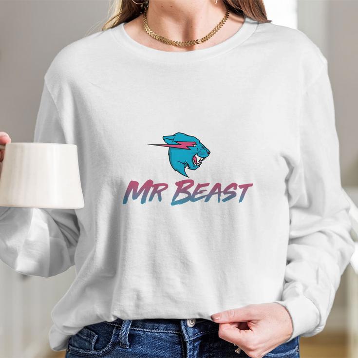 Mrbeast Logo Long Sleeve T-Shirt Gifts for Her