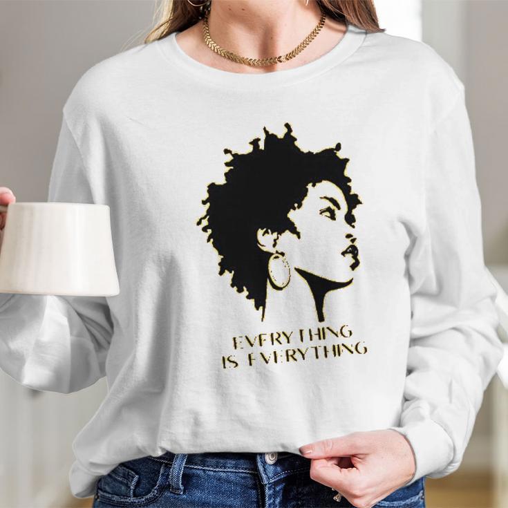 Music Rapper Lauryn Hill Black Girl Magic Gift Melanin Afro Queen Tops Long Sleeve T-Shirt Gifts for Her