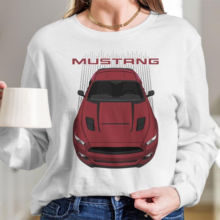 Mustang Gt Cs 2016 2017 Ruby Red Long Sleeve T-Shirt Gifts for Her