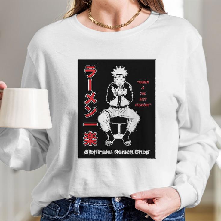 Naruto Shippuden Ichiraku Ramen Shop Long Sleeve T-Shirt Gifts for Her