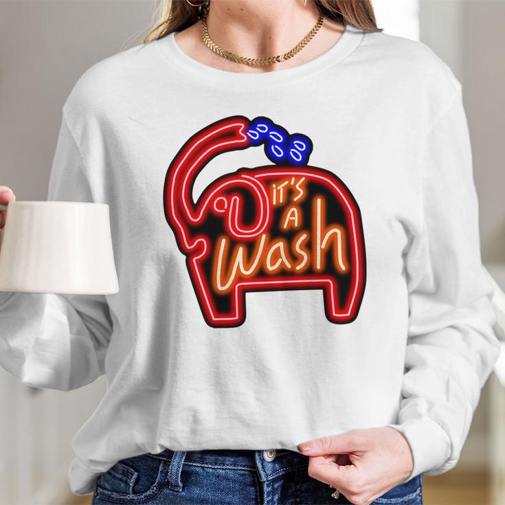 Neon Its A Wash Logo From Steven UniverseShirt S1116 Long Sleeve T-Shirt Gifts for Her