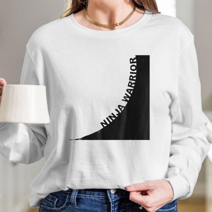 Ninja Warrior Warp Wall Long Sleeve T-Shirt Gifts for Her