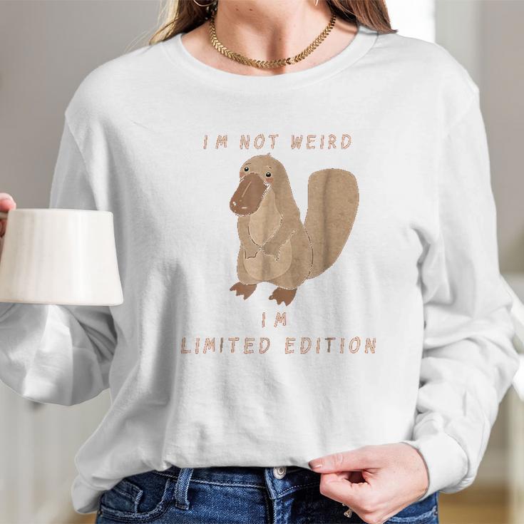 Im Not Weird Funny Platypus Long Sleeve T-Shirt Gifts for Her