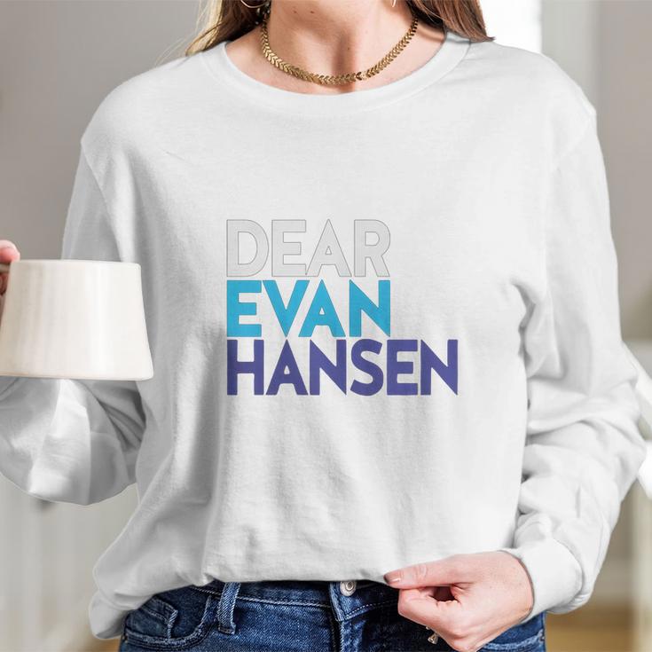 Official Evan Hansen Dark Colors Long Sleeve T-Shirt Gifts for Her