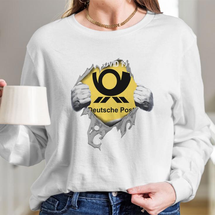 Official Wir Sind Stã¤Rker Als Covid Deutsche Post Sied Shirt Long Sleeve T-Shirt Gifts for Her