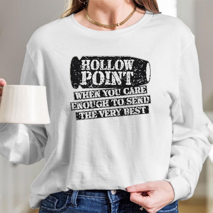 Patriot Apparel Hollow Point Funny Very Long Sleeve T-Shirt Gifts for Her