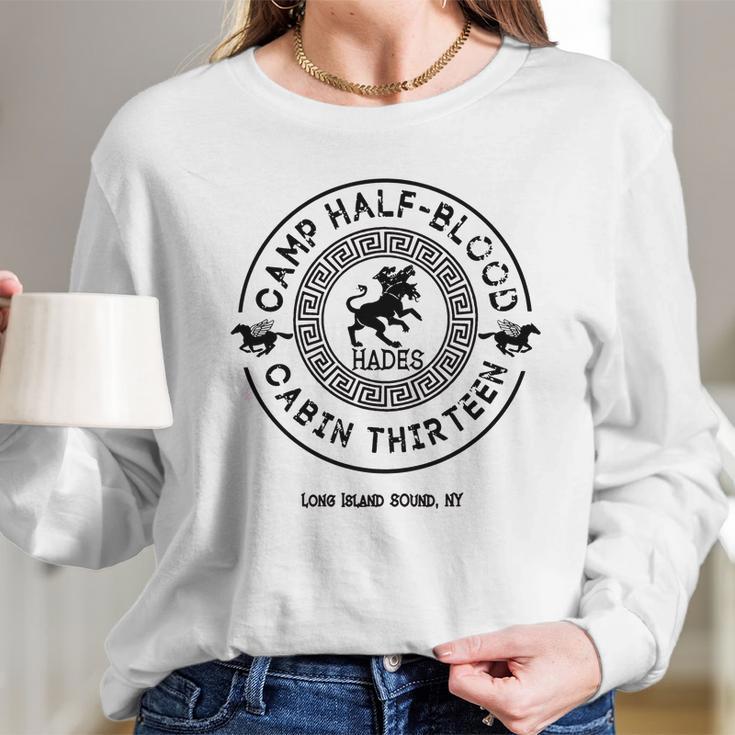 Percy Jackson - Camp Half-Blood - Cabin Thirteen - Hades Long Sleeve T-Shirt Gifts for Her