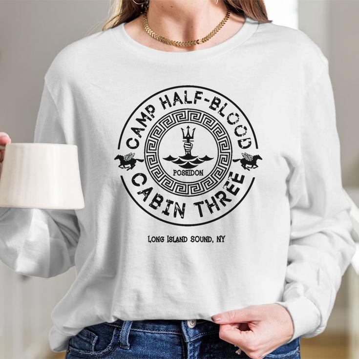 Percy Jackson - Camp Half-Blood - Cabin Three - Poseidon Long Sleeve T-Shirt Gifts for Her