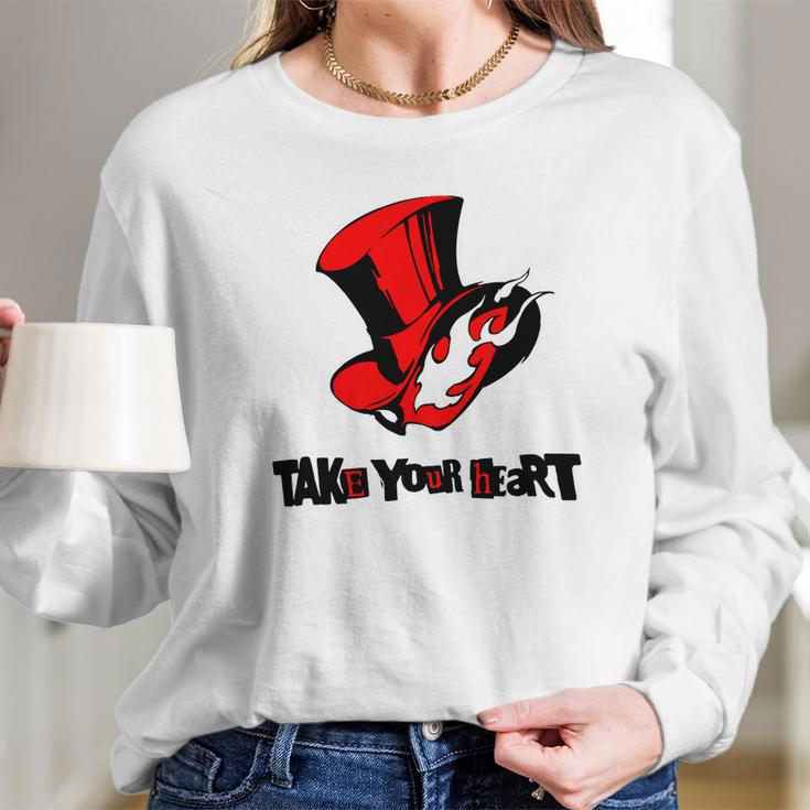 Persona 5 Take Your Heart Long Sleeve T-Shirt Gifts for Her