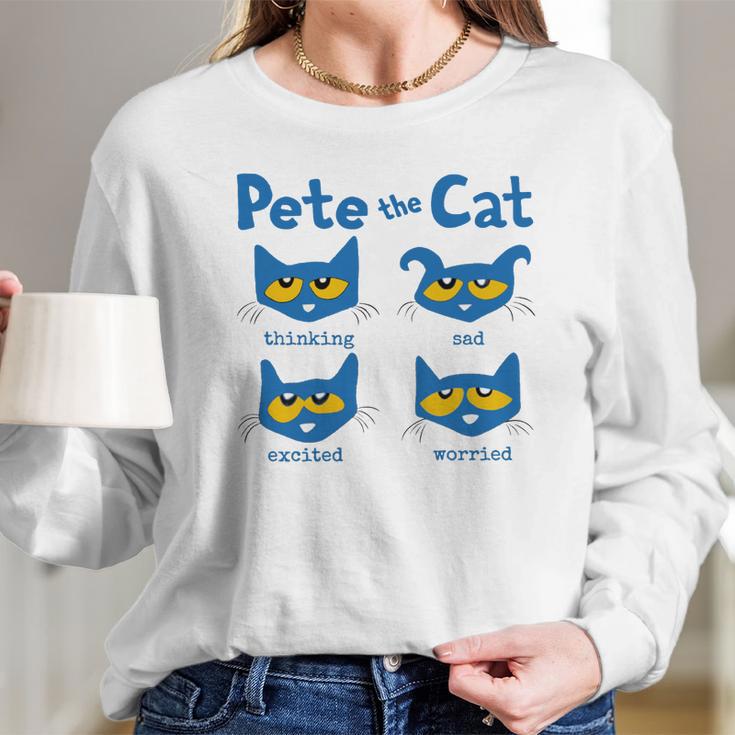 Pete The Cat Long Sleeve T-Shirt Gifts for Her