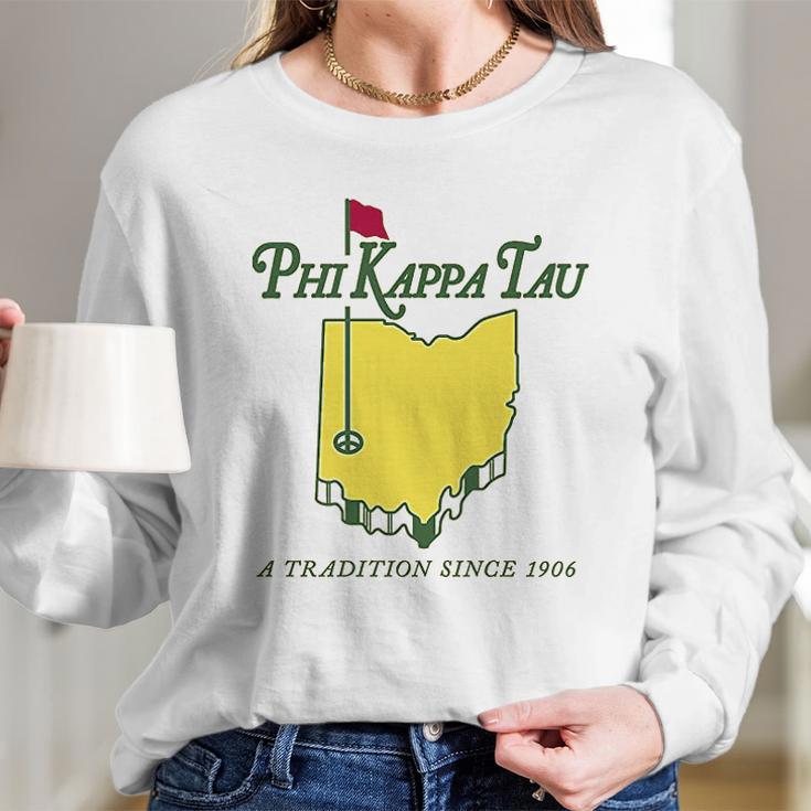 Phi Kappa Tau Fraternity Golf Comfort Colors Long Sleeve T-Shirt Gifts for Her