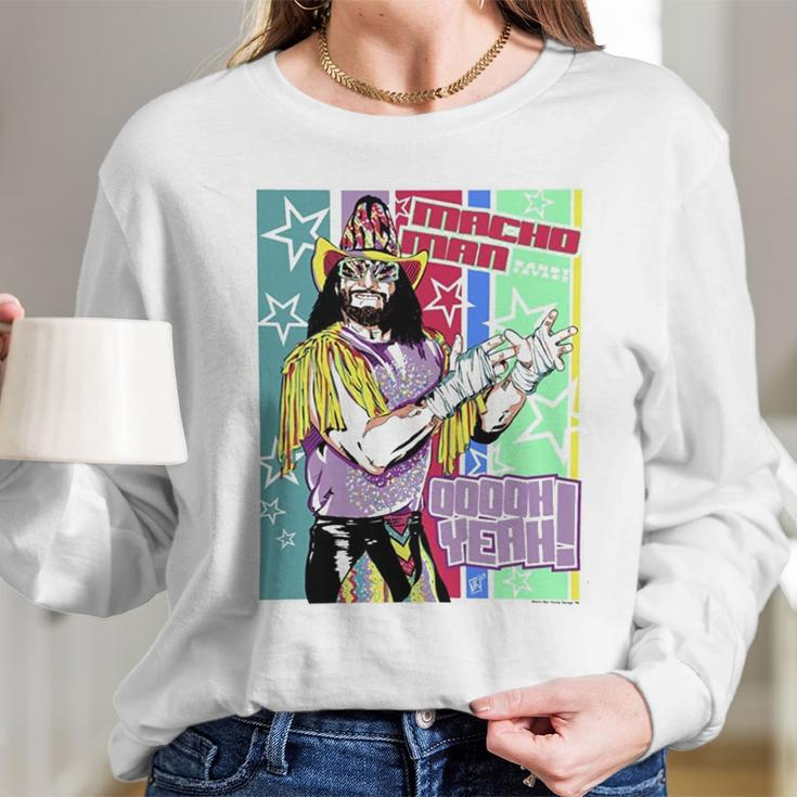 Randy Macho Man Savage Wrestling Long Sleeve T-Shirt Gifts for Her