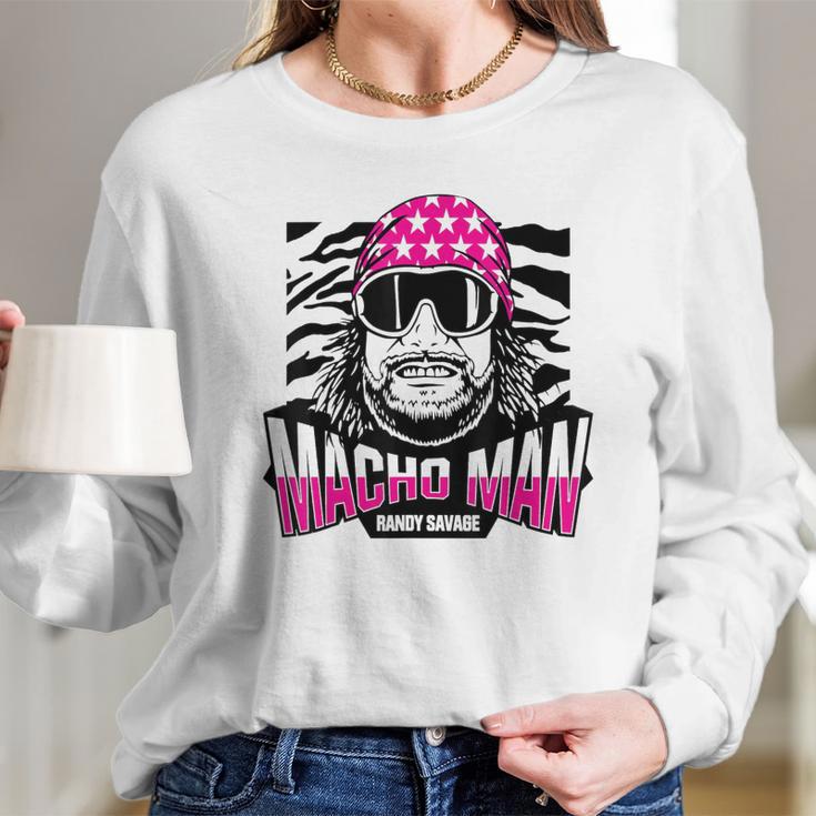 Randy Macho Man Savage Zebra Print Long Sleeve T-Shirt Gifts for Her