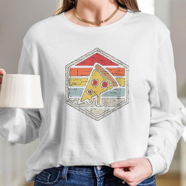 Retro Pizza Junk Food Long Sleeve T-Shirt Gifts for Her