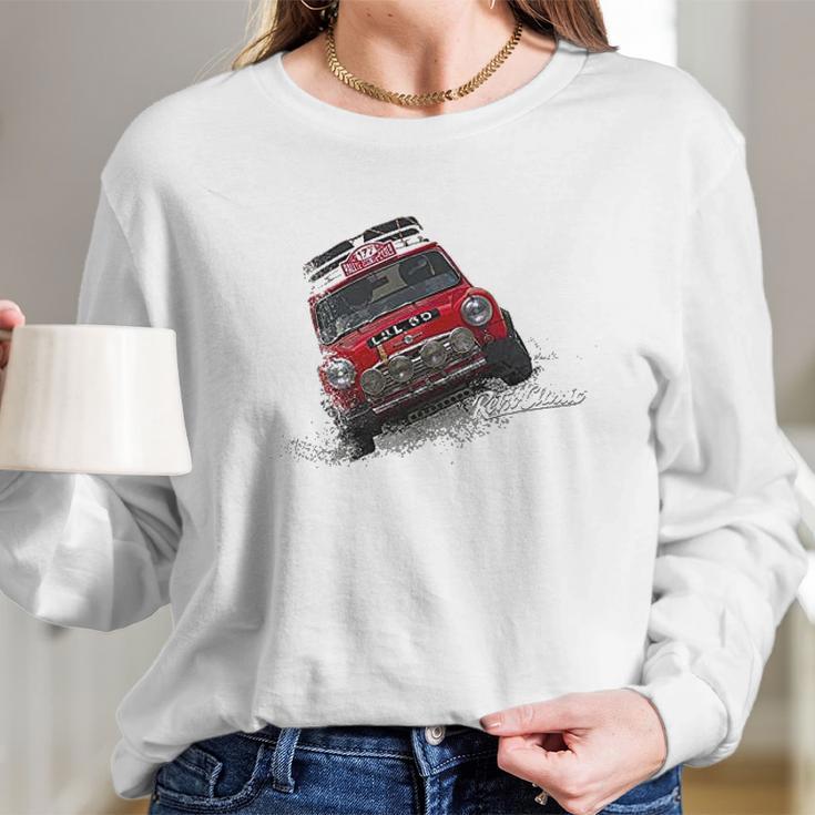 Retroclassic Rally Mini Cooper Classic Sports Car Long Sleeve T-Shirt Gifts for Her