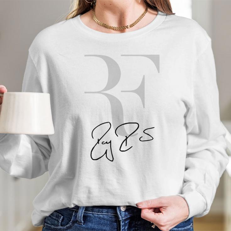 Rf Logo Roger Federer Perfect Tennis Long Sleeve T-Shirt Gifts for Her