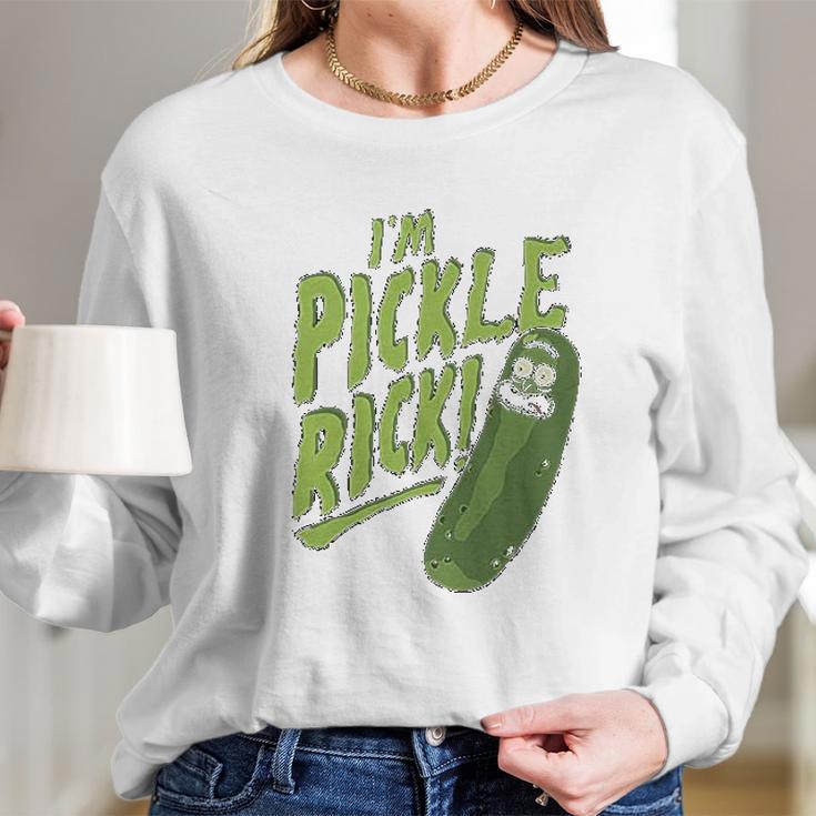 Ripple Junction Rick And Morty I Am Pickle Rick Long Sleeve T-Shirt Gifts for Her