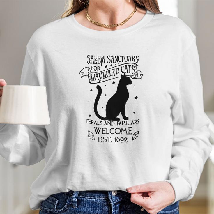 Salem Sanctuary For Wayward Cats Long Sleeve T-Shirt Gifts for Her