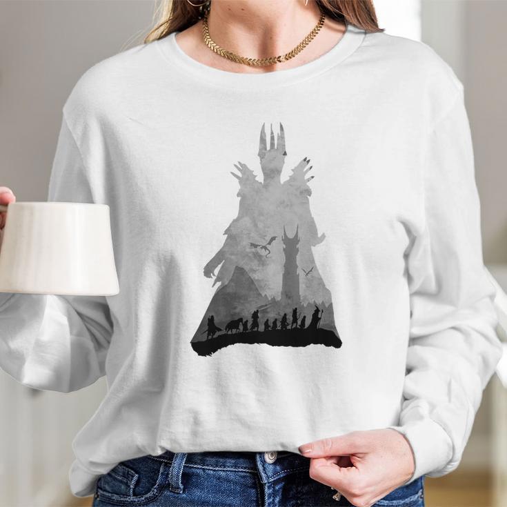 Sauron &Ampamp The Fellowship Lotr Long Sleeve T-Shirt Gifts for Her