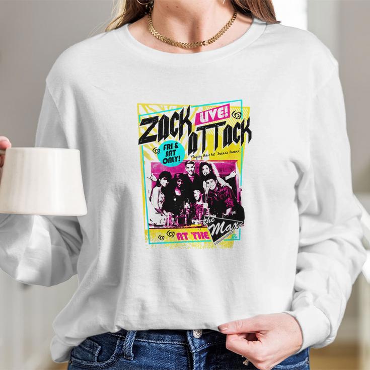 Saved By The Bell Zack Attack Live Long Sleeve T-Shirt Gifts for Her