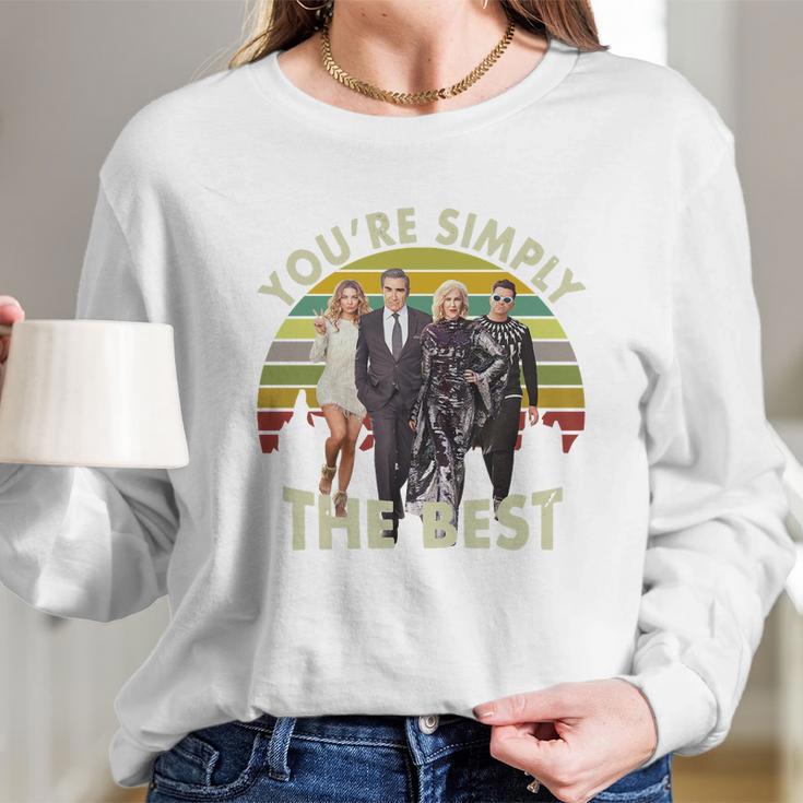 Schitts Creek You Are Simply The Best Long Sleeve T-Shirt Gifts for Her