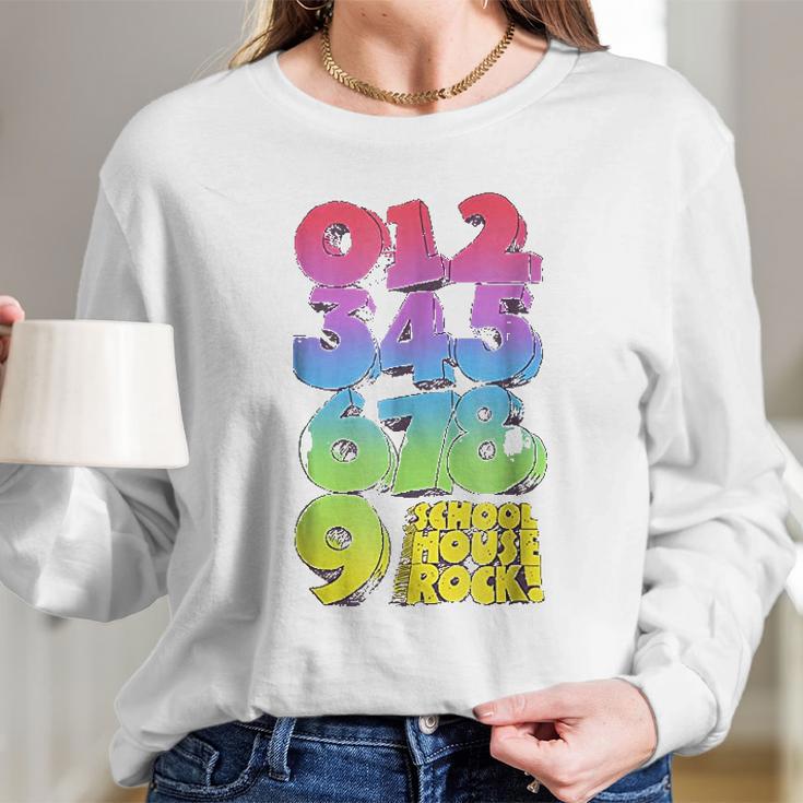 Schoolhouse Rock Numbers Long Sleeve T-Shirt Gifts for Her