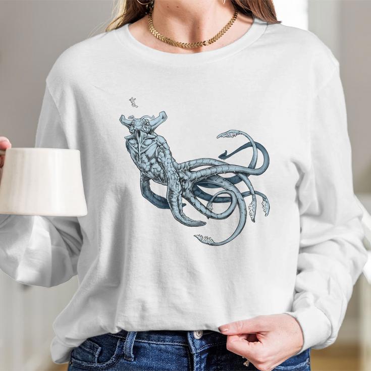 Sea Emperor Transparent Subnautica Underwater Fish Long Sleeve T-Shirt Gifts for Her