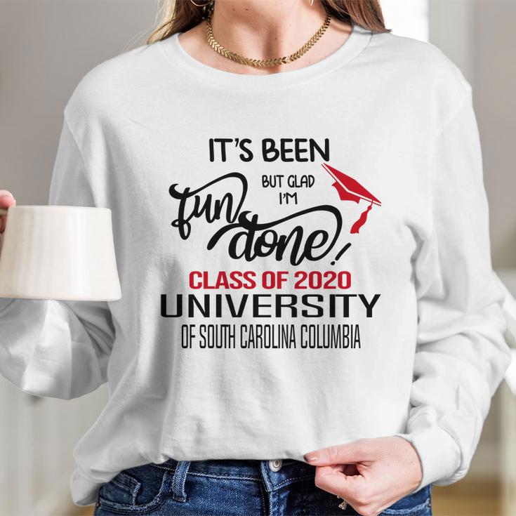 Senior 2020 Graduation Fun Done University Of South Carolina Columbia 2020 Long Sleeve T-Shirt Gifts for Her