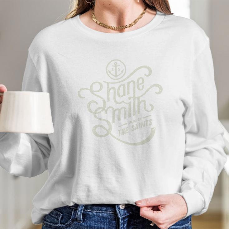 Shane Smith And The Saints Black Cream Crew Long Sleeve T-Shirt Gifts for Her