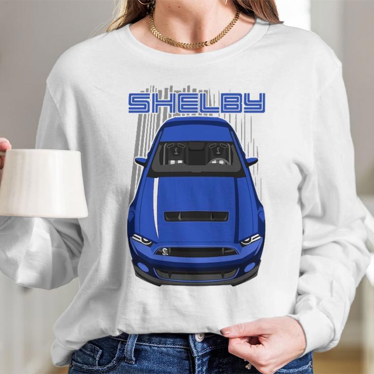 Shelby Gt500 S197 Blue Long Sleeve T-Shirt Gifts for Her