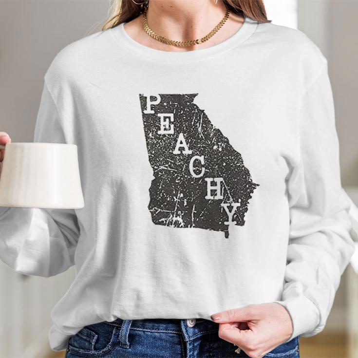 Soffe Peachy Map Long Sleeve T-Shirt Gifts for Her