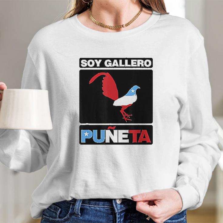 Soy Gallero Boricua Long Sleeve T-Shirt Gifts for Her