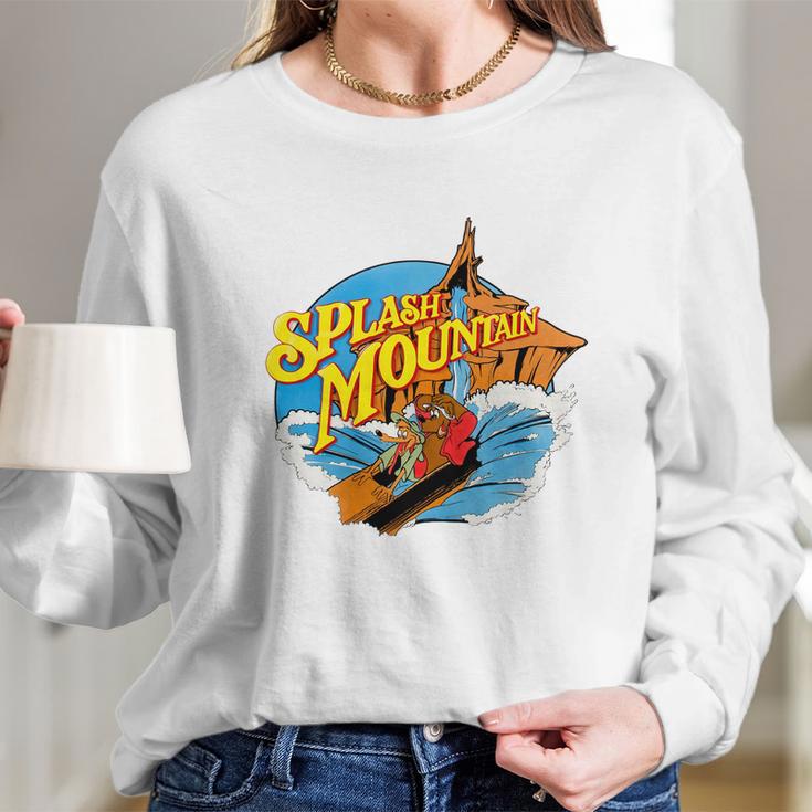 Splash Mountain Funny Long Sleeve T-Shirt Gifts for Her