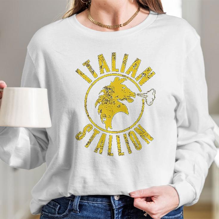 Stallion Italian Long Sleeve T-Shirt Gifts for Her